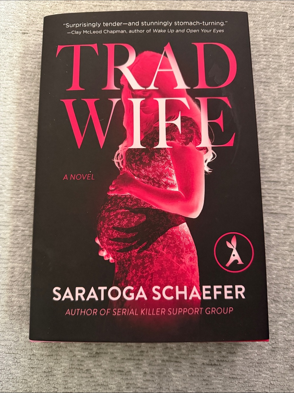 Trad Wife by Saratoga Schaefer - Black & Hot Pink Paperback Novel